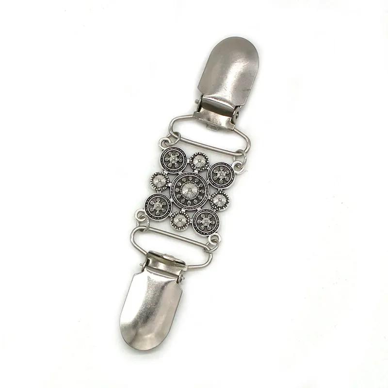 Popular Brooch Clip, Fashionable Vintage Cardigan Sweater Clip, Women's Scarf Buckle, Anti Glare Accessories
