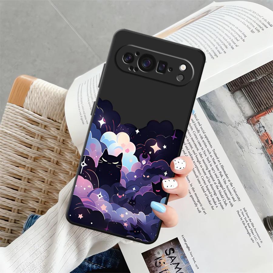 

Черный кот Звездная ночь Чехол для телефона Google Pixel 10 9 Pro XL 6 7 8 Pro 6a 7a 8a 9a Google Pixel 7a