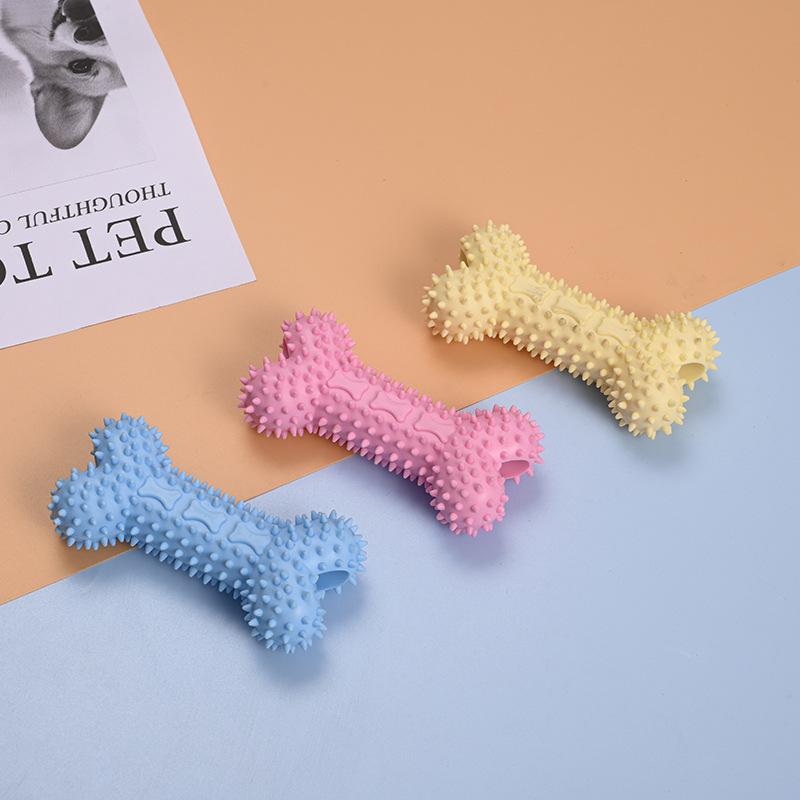 Dog TPR Candy Color Chew Toy Multi‑shape with Cloth Rope Molar Teeth Cleaning Interactive Pet Toy