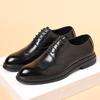 Brock Leather Shoes 8cm Breathable Business Dress Heightening Shoes Men's Soil 6cm Wedding Groom Men's Shoes