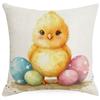 New Easter Pillowcase Country Cartoon Rabbit Easter Egg Pillowcase Sofa Cushion Pillowcase