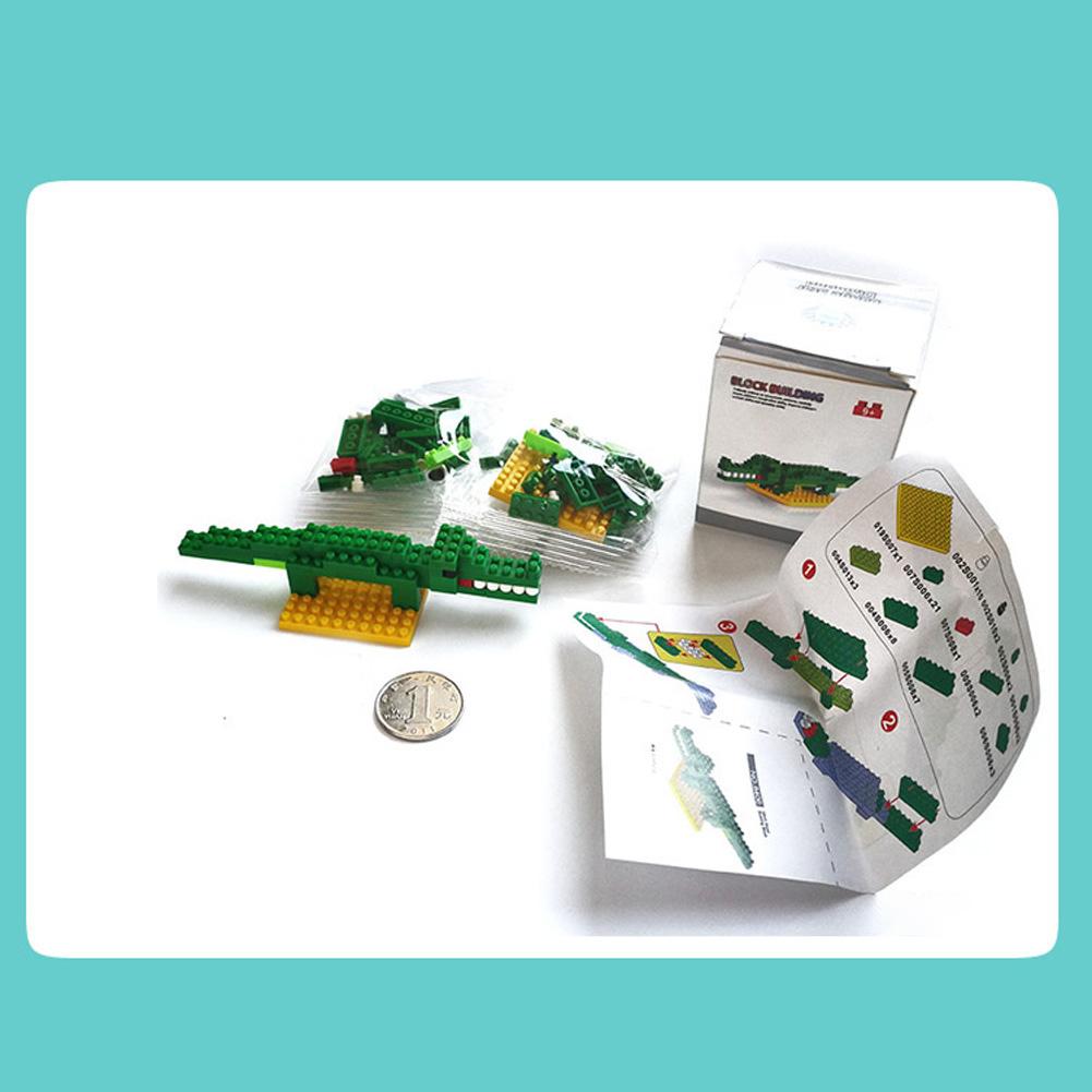 Mini Cartoon Building Blocks Cute Shape DIY Puzzle Toy with Bright Color for Kids