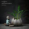 Stylish Ceramic Pothos Hydroponic Flower Pot Vase for Home Decor