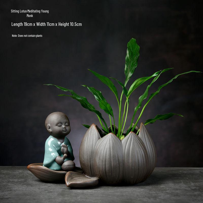 Stylish Ceramic Pothos Hydroponic Flower Pot Vase for Home Decor