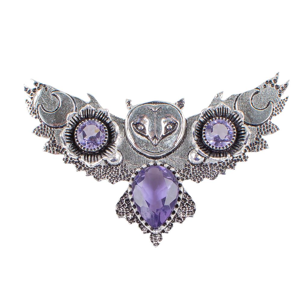 Iolite Gemstone Silver Pendant, 925 Sterling Silver Women Necklace, September Birthstone Gift, Unique Iolite Jewelry JCP-8-7