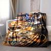 1Pc Fantasy Heroes Unite Flannel Blanket, Soft And Comfortable, Casual Warm, Camping Travel, Christmas, Halloween Xmas Gift S1372