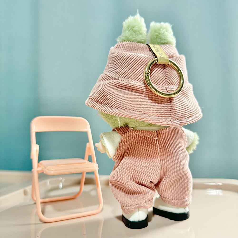 For 17cm Labubu Doll Clothes Fashion Clothes Hoodies Doll Clothes Color Match Hoodies Dolls Accessories Cute Decoration Little Cloths