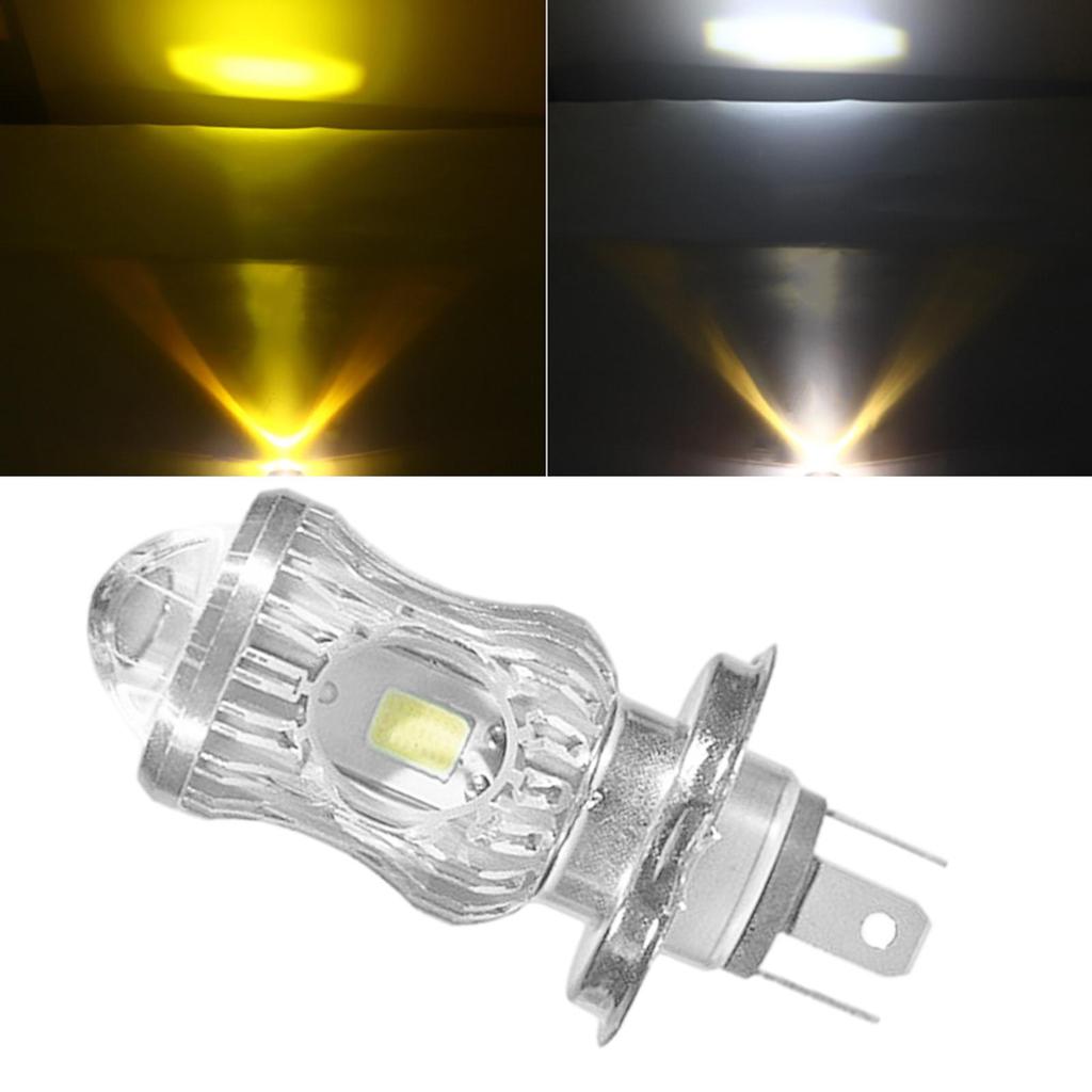 LED Motorcycle Headlight Bulbs Lamp 6000K 3000K Double Side IP68 Waterproof 12W Fog Lights,