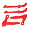 Table Saw Safety Plastic Woodworking Protective Hand Saw Push Stick Tool for Carpenters and Other Manual Tools Accessories, 4-Piece (Red)