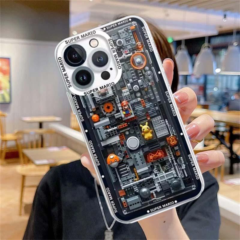 Husă Joc Super Mario Bros Pentru Iphone 15 Pro Max 16 11 14 13 12 X XS XR 7 8 Plus Husă Silicon Funda Transparentă