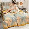 2024 Washed Silk Tencel Printed Summer Quilt and Summer Cool Quilt Core,Summer Coolness Ice Cold Air Condition Thin Blanket