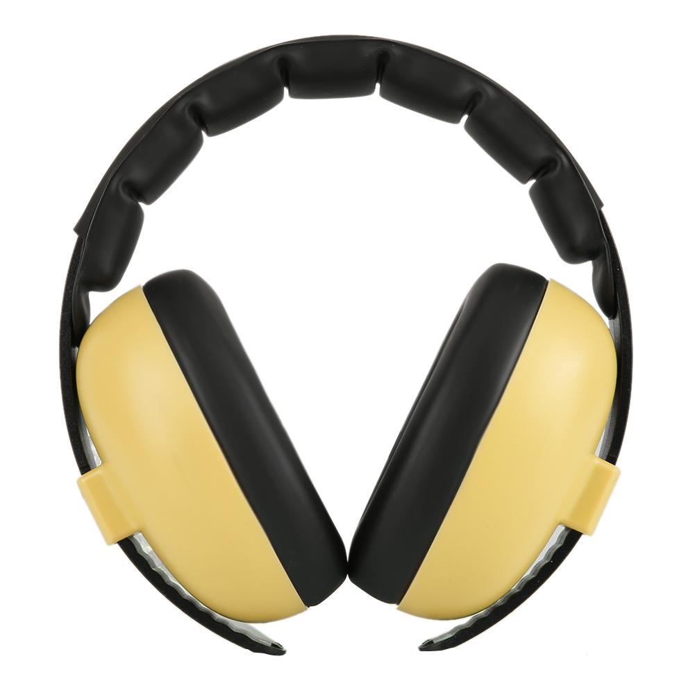 Søvn Hørselsvern Sammenleggbar Design Støyreduserende Øreklokker for Barn Babygul