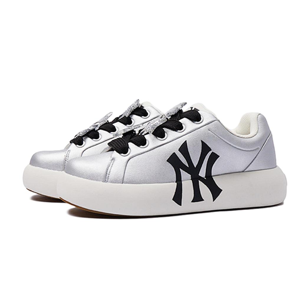 MLB Chunky Classic Casual Shoes Unisex Low top Black/Silver 3ASXCCB4N-50IVS(Team15-)