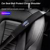 Car Seat Belt Cover Shoulder Pad Car Interior Accessories For F150 Ranger Fiesta Focus Transit Mustang Mondeo MK7 Keychain