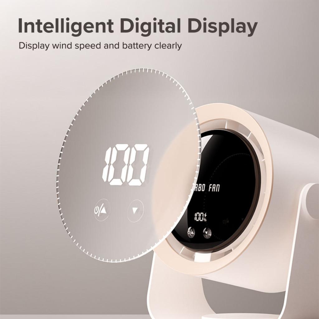 Intelligent DC Frequency Conversion Circulation Fan High Air Volume Air Circulating Fan Digital LED Display Electric Fan