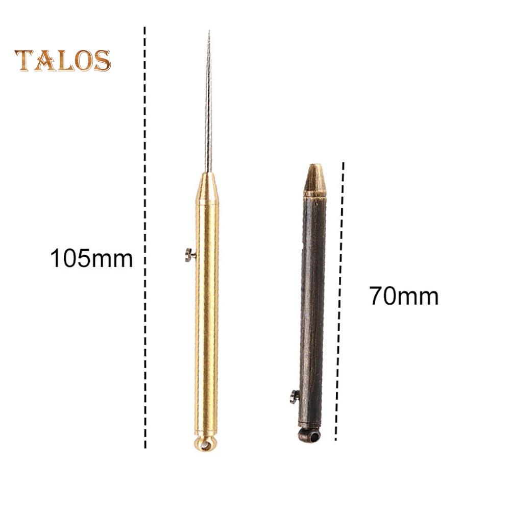 Metal Rust-proof Spring Retractable Push-Pull Toothpick Fruit Fork Sports Outdoor Hiking