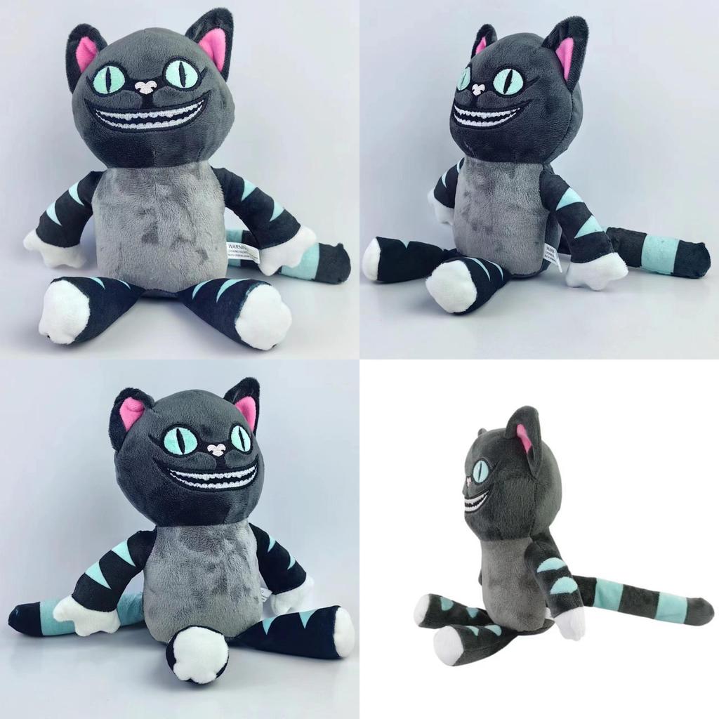 Adorable Cheshire Cat Plush Toy Soft Stuffed Animal Doll From Alice In Wonderland