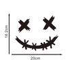 Funny XX Eyes Expression Motorcycle Decals - Self-Adhesive Vinyl Stickers for Front Cowl/Fuel Tank/Helmet/Fairings