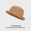 Cappello a Secchiello in Maglia di Cotone da Donna Estivo Protezione Solare Traspirante Casual