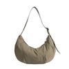 New large-capacity 2025 dumpling bag women's niche design bag simple messenger bag fashionable personalized shoulder bag