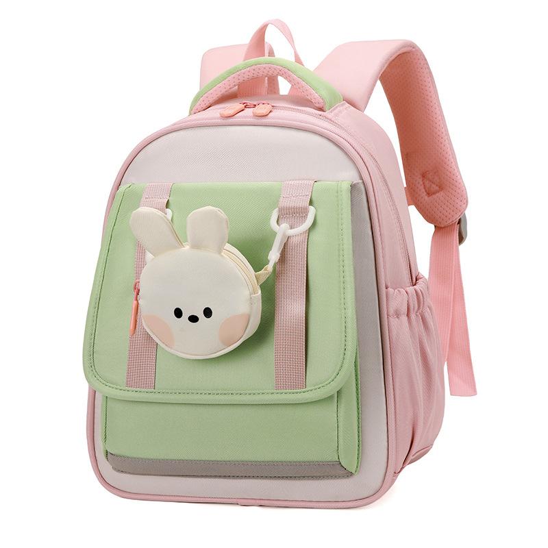 Primary school students grades 1-2 schoolbag cartoon large-capacity backpack boys and girls high-value spine protection student schoolbag