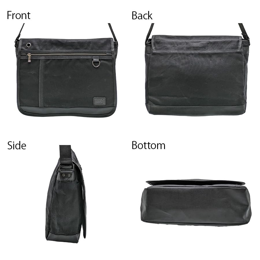 Lee Crash Flap Shoulder Large Perfect for and Casual Chocolate Bag, Paraffin-Coated, Multifunctional, Lightweight, Capacity, Commuting, School, Town,