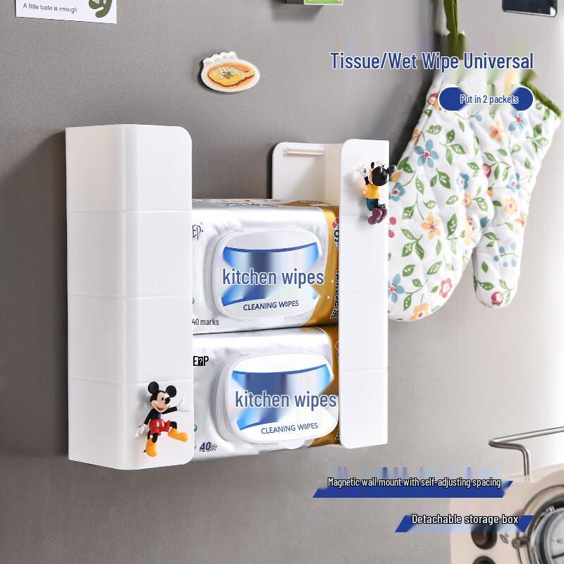 

Магнитный боковой диспенсер для салфеток и влажных салфеток для холодильника