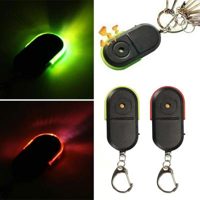 Anti-loss Device Key Finder with Whistle Activation LED Lights Easy To Use Battery Powered Key Chain Locator Device