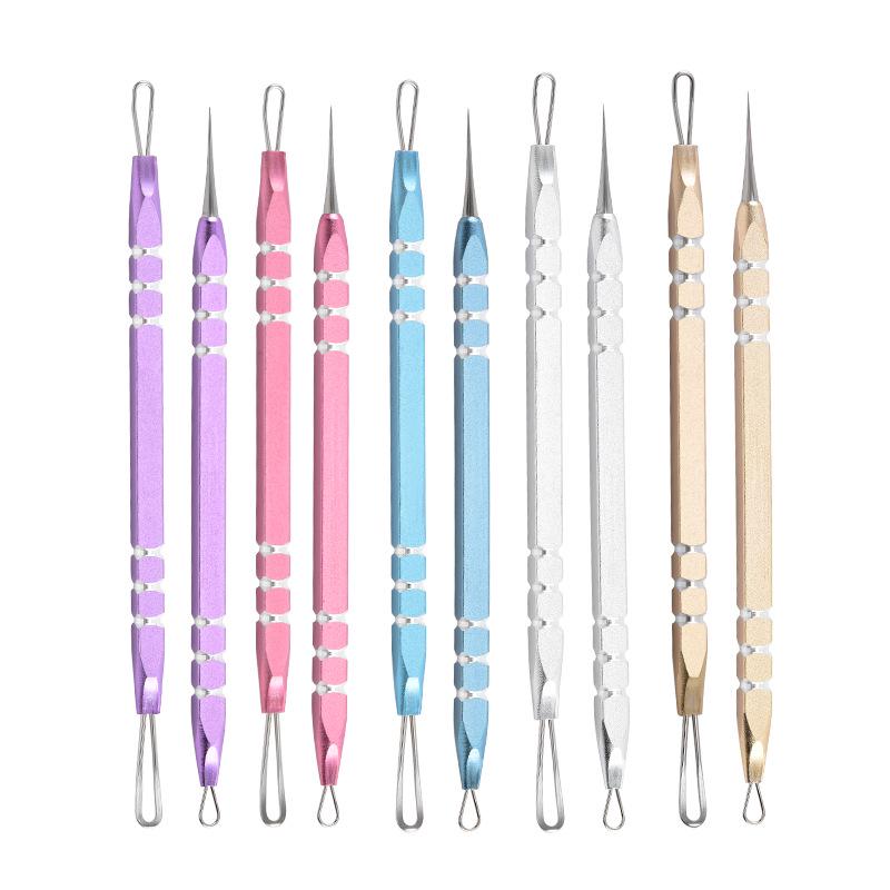 Double-Ended Multi-Color Aluminum Blackhead & Acne Extractor Needle