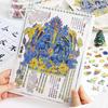 New PET Cultural Relic Restoration Collection Miniature Antique Landscape Stickers DIY Handmade Sticker Book