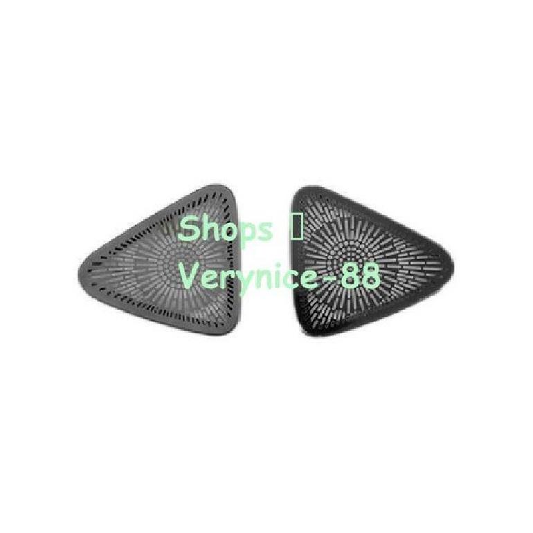 Console Dashboard Speaker Cover Trim For Chevrolet Malibu 2016-2021 Black Steel