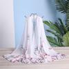 Soft Floral Printed Hijab Thin Beach Shawl Fashion Chiffon Scarf
