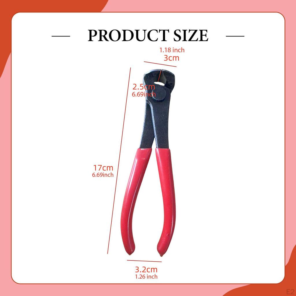 Guitar Fret Wire End Cutter Luthier Tool Maintenance Ergonomic Grip Pliers Removal