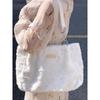 Sweet Love Heart Purse Women's Furry Tote Bags Winter Fashi Ladies Faux Fur Handbags Elegant Female Soft Plush Shoulder Bag