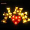 TL Alphabet Letter LED Night Light Lamp Outdoor Home Club Wedding Party Wall Decor