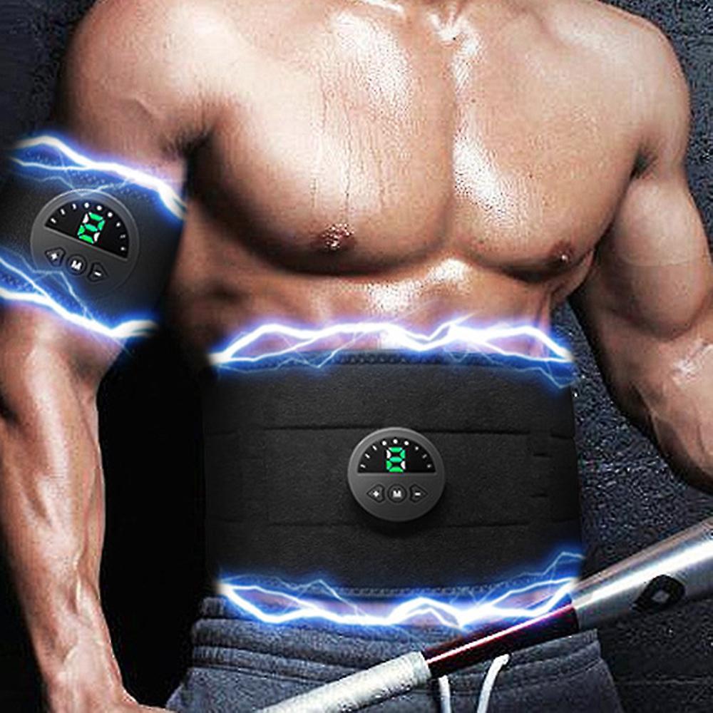 Cordless Abdominal Muscle Toner Easy Using Body Muscle Shaping Belt for Home Gym Office