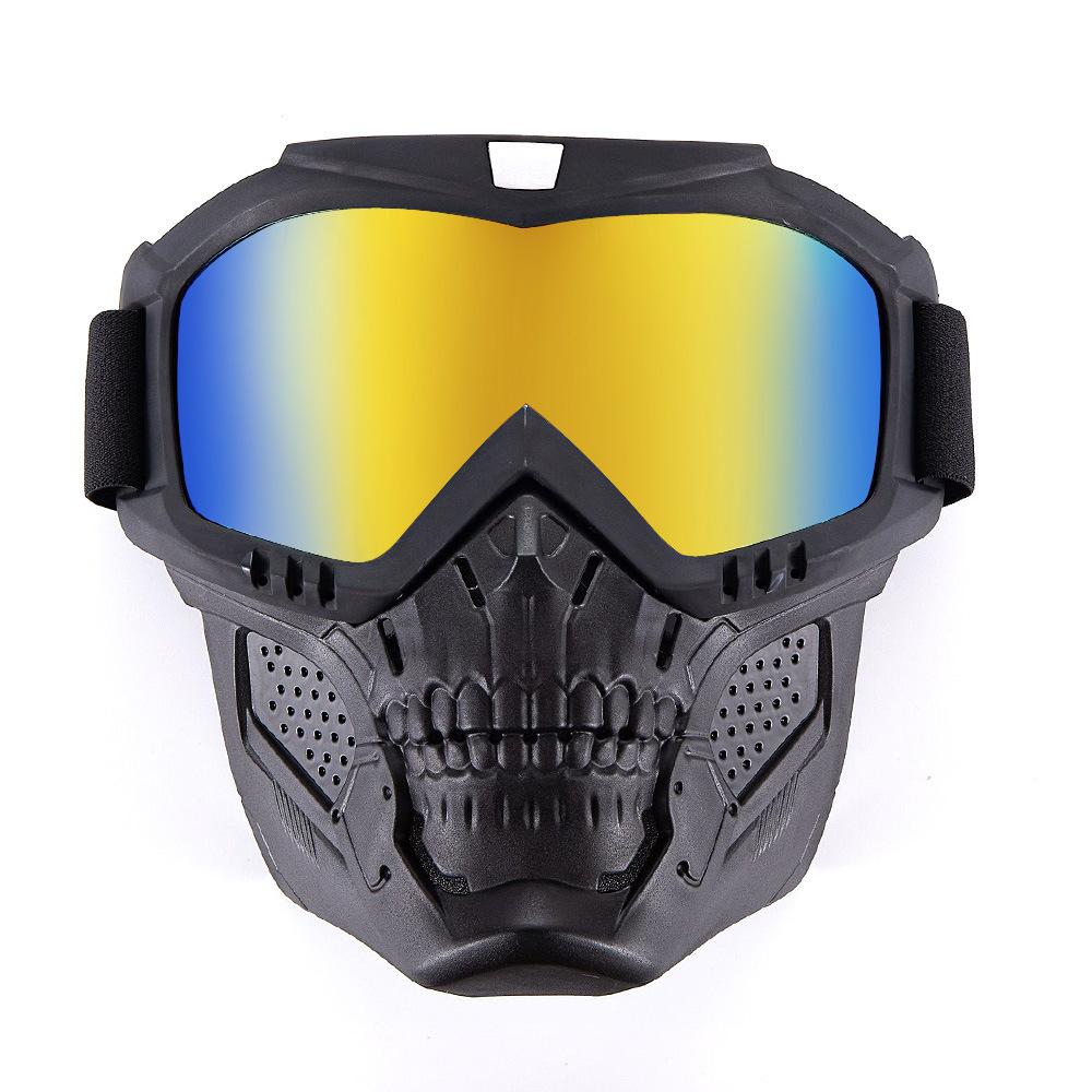 Maska czaszki Ochrona lokomotywy Okulary terenowe Maska diabła Gogle motocyklowe Gogle motocyklisty