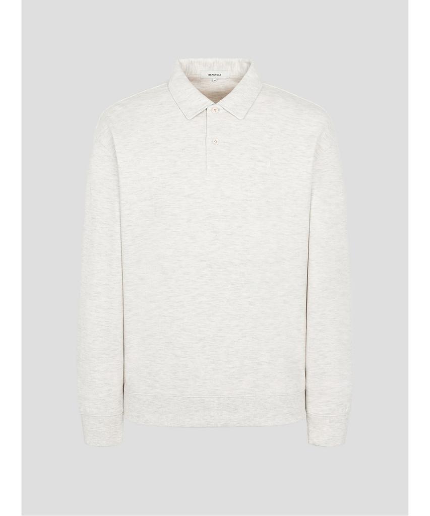 Binpolmen Double Knit Collared Sweatshirt Ivory