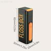 Automatic Dental Floss Dispenser with Mirror Bottom Reusable Organizer Case for Oral Hygiene Auto Floss Storage Box