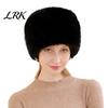 Soft Polyester Hat Women Fuzzy Brimless Hat, Warm Faux Fur Solid Color Elastic Thermal Ushanka Plush Winter Fluffy Bucket for Cold Weather Stylish