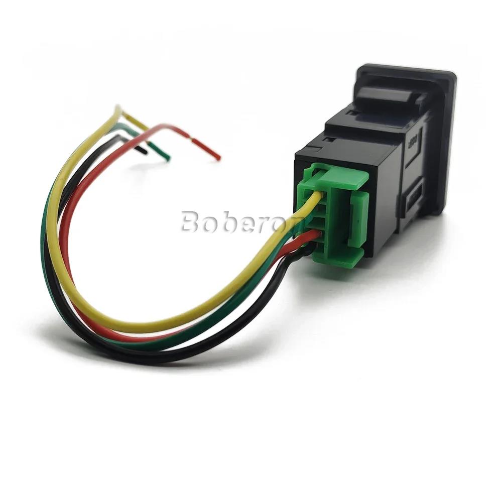 1PC Blue/Green/Oranger Winch Button LED Light Push Switch for Toyota Camry Prius Corolla PRADO Auto Styling