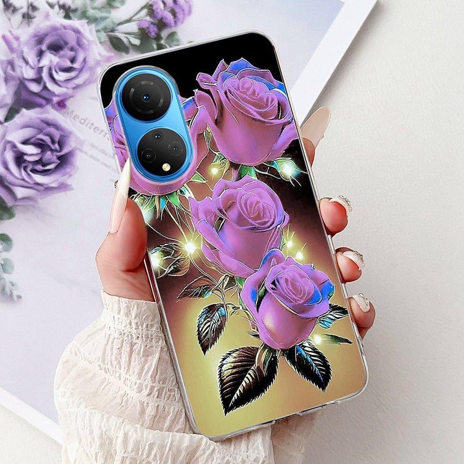 For Honor X7 2022 Case CMA-LX2 CMA-LX1 CMA-LX3 Shockproof Cover Fashion Butterfly Soft Phone Case For HonorX7 X 7 HonorX7 Bumper