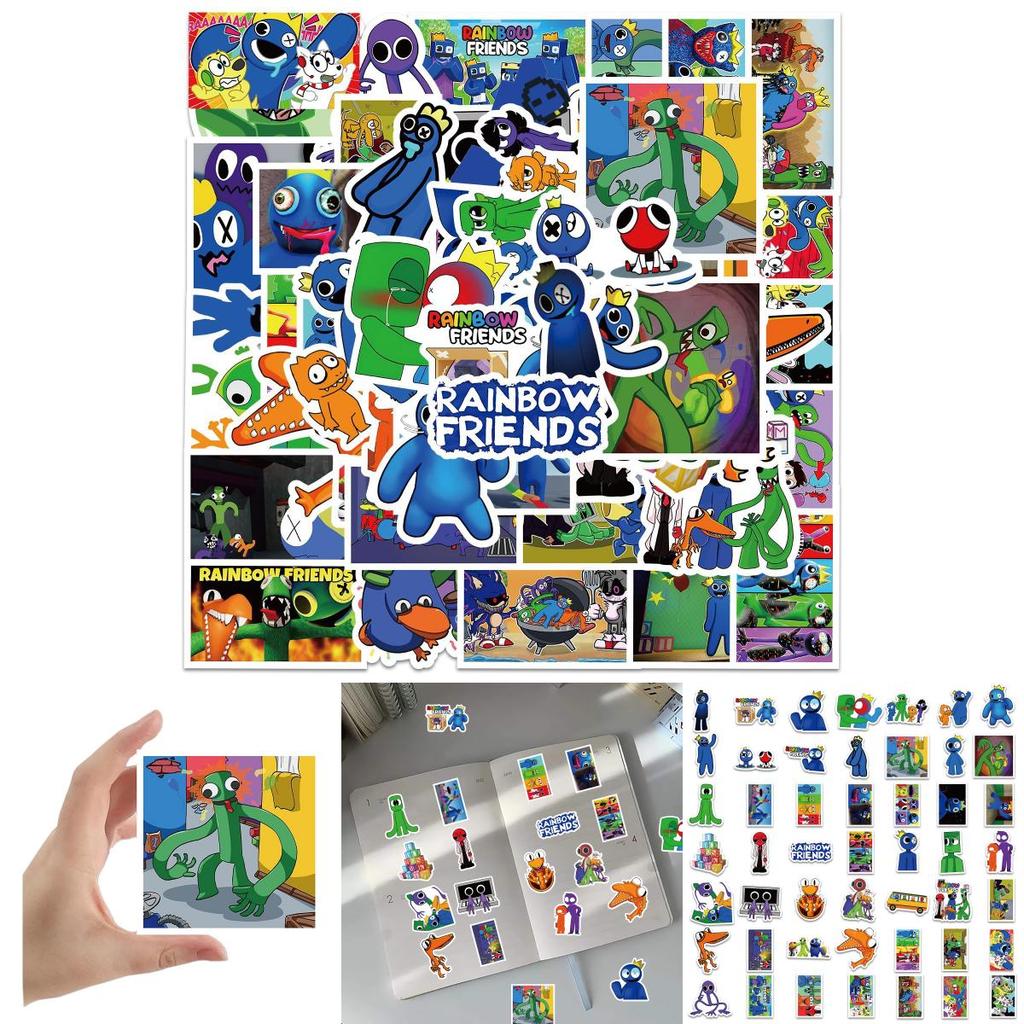 Colorful Roblox Rainbow Friends Stickers For Luggage Laptop And More!