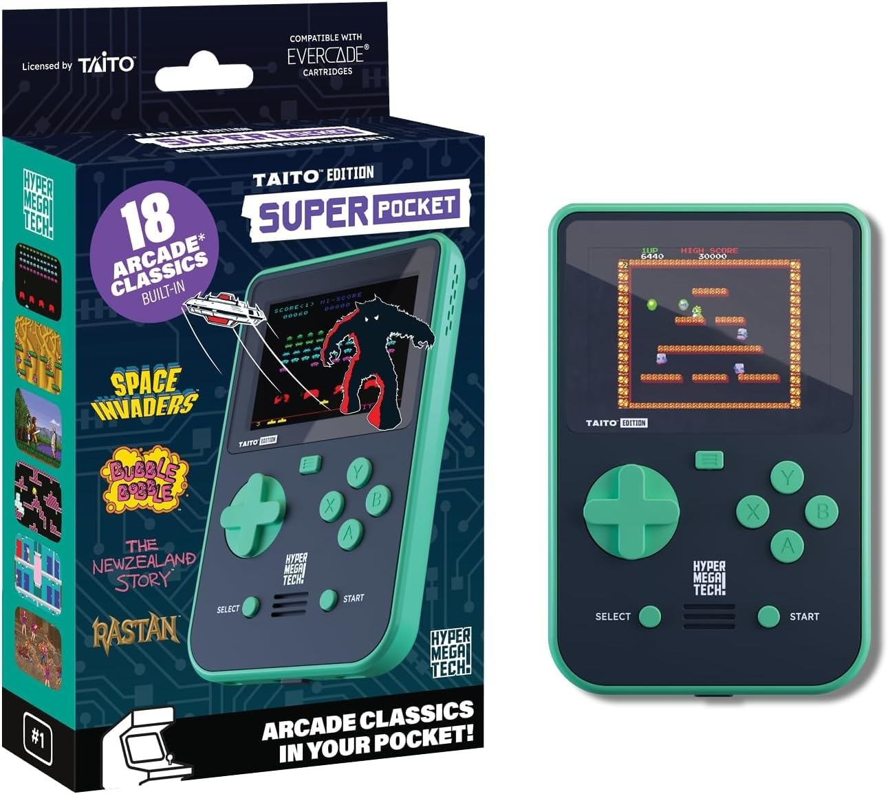 

Hyper MegaTech Handheld Gaming Device, Green (FG-TAPK-HMT-EFIGS)