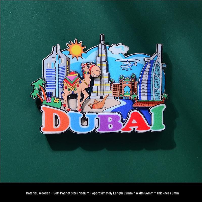 3D City Travel Souvenir Magnets: European and Global Regions