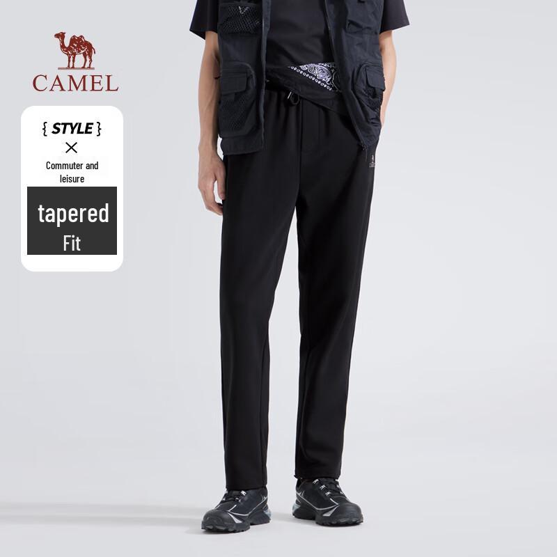 

CAMEL Men s Cotton-Feel Tapered Knit Casual Sport Pants M14CAQR733 XXXL