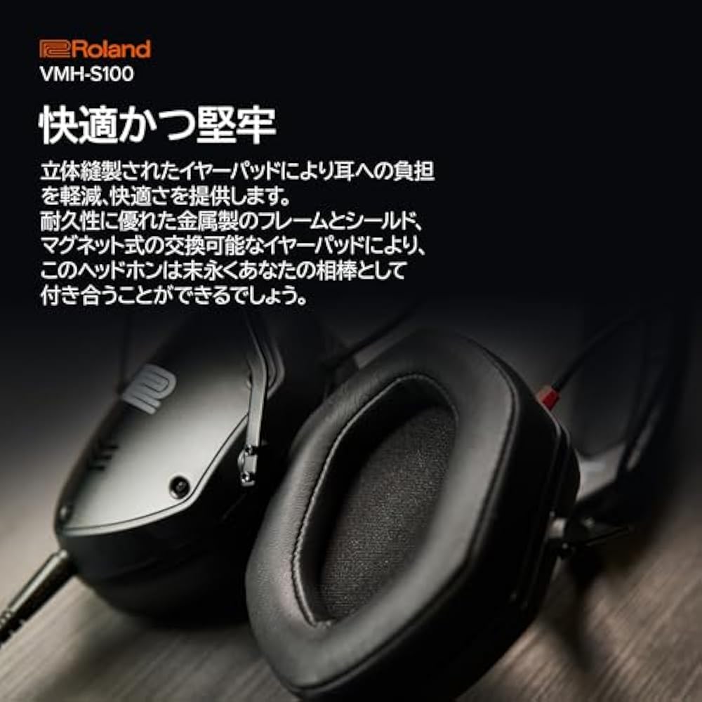 Roland Roland Music Production Headphones VMH-S100 Music Production Hi-Res Compatible Over-ear Mo...