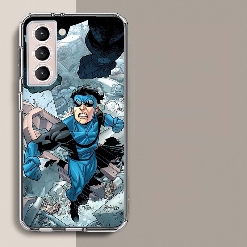 Cartoon Invincible Phone Case For Samsung Galaxy S25 Edge S24 S23 FE S21 S20 S10 Plus S22 S26 Ultra Cover Clear Cases TPU Capa S