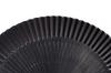 Women's short silk fan, black.