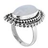 Natural Rainbow Moonstone 925 Sterling Silver Handmade Ring For Women & Girls
